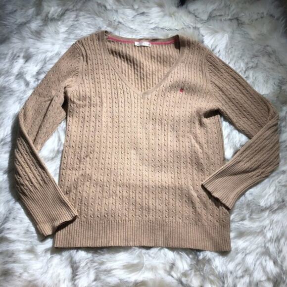 Old Navy Twilightcore tan perfect fit chunky knit sweater - Picture 2 of 7